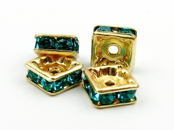 Рондели 6мм Blue Zircon-z 4шт.
