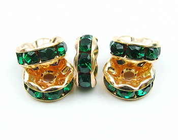 Рондели 8мм Emerald-z 4шт.