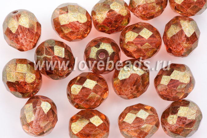 Граненые бусины 10 мм. 15 шт. 00010/91011