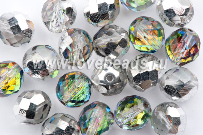 Граненые бусины 10 мм. 15 шт. 00010/26536