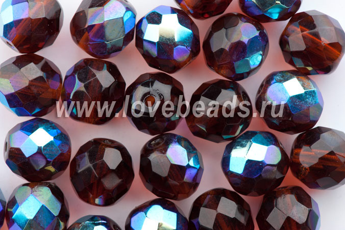 Граненые бусины 10 мм. 15 шт. 10110/28701