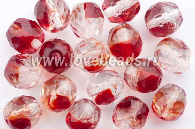 Граненые бусины 10 мм. 15 шт. 00030/90100