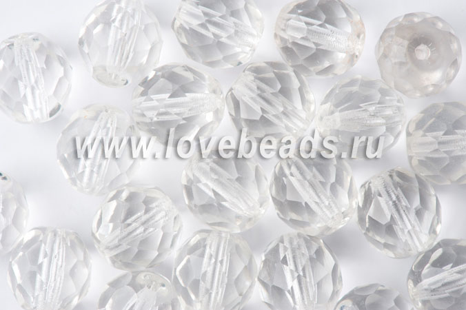 Граненые бусины 10 мм. 15 шт. 00030