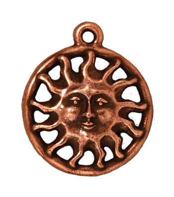 Подвеска солнечное сияние (медь антик) - № А288м