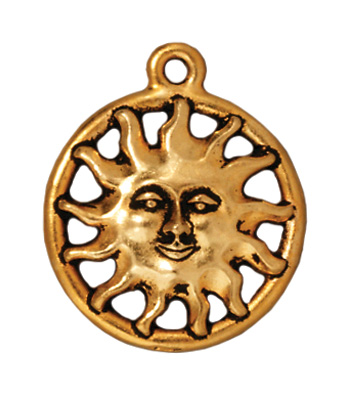 Подвеска солнечное сияние (золото антик) - № А288з