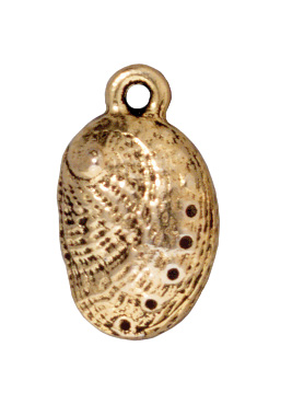 Подвеска морское ушко (золото антик) - № А264з