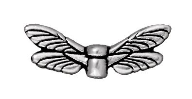 <h5>Бусина крылья стрекозы (серебро антик) - № А06</h5>7с