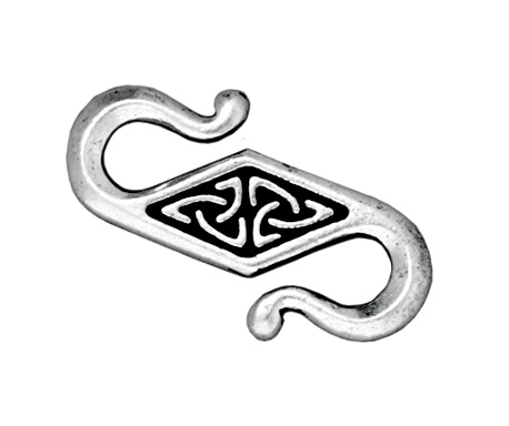 Замок кельтский крючок (серебро антик) - № А132с