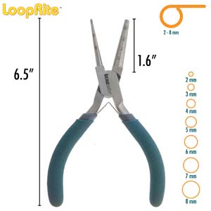 LOOP RITE PLIERS MARKED 2-8MM ROUND LOOPS