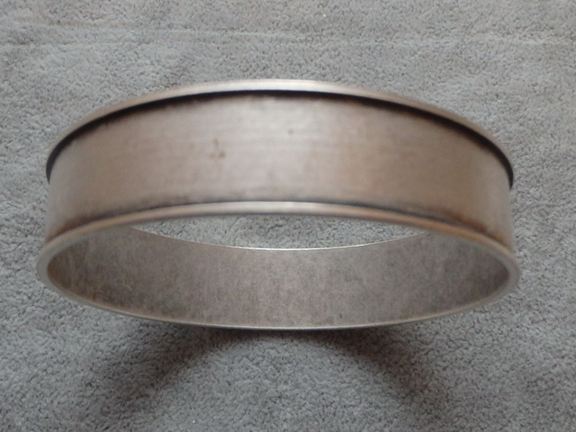 Браслет латунь серебрение 70х15 мм.