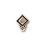 Пуссеты граненный алмаз (серебро антик) - № А351с