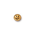 <h5>Бусина символ "улыбка" (золото антик) - №А060з</h5>