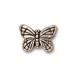 Бусина бабочка Монарх (серебро антик) - № А072с