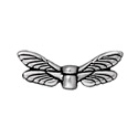<h5>Бусина крылья стрекозы (серебро антик) - № А06</h5>7с