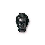 Бусина голова Будды (черный антик) - А006ч