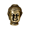 Бусина голова Будды (золото антик) - А006з