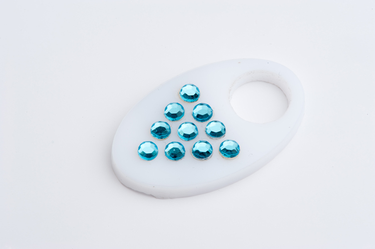 Стразы термоклеевые SS16 Aqua