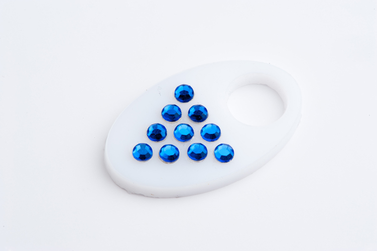 Стразы термоклеевые SS16 Sapphire